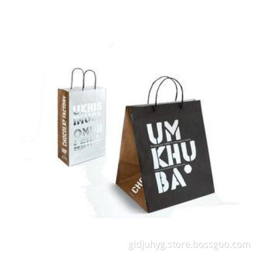 UV Coating Paper Shopping Bag For Clothes Packaging, Person